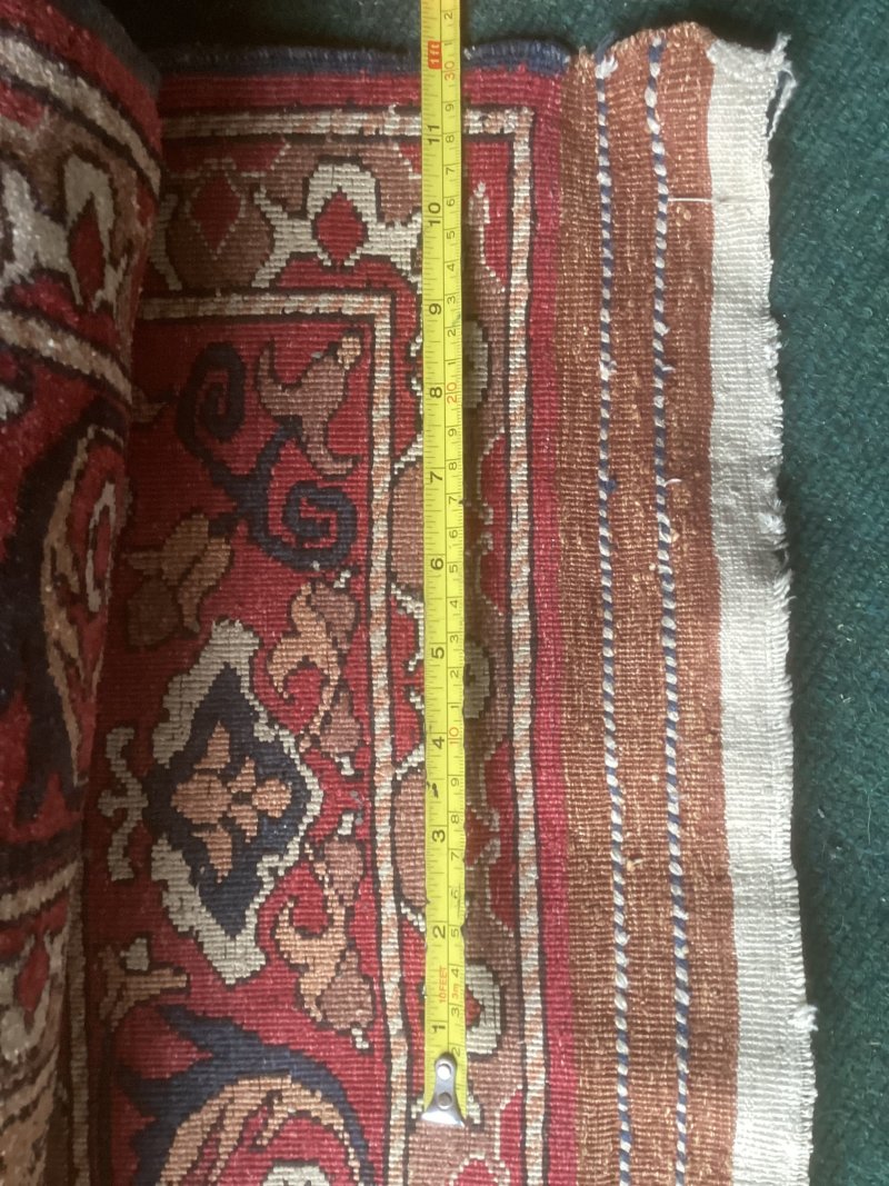 Fine Antique Turkman Silk Prayer Rug / Carpet - Image 9