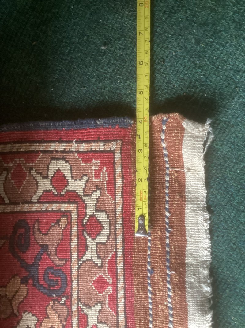 Fine Antique Turkman Silk Prayer Rug / Carpet - Image 10