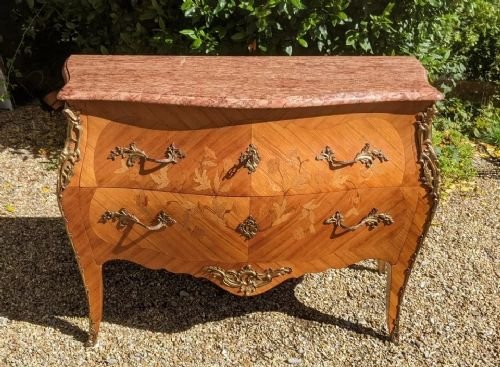 Superb Antique French Bombe Commode Chest - Image 2