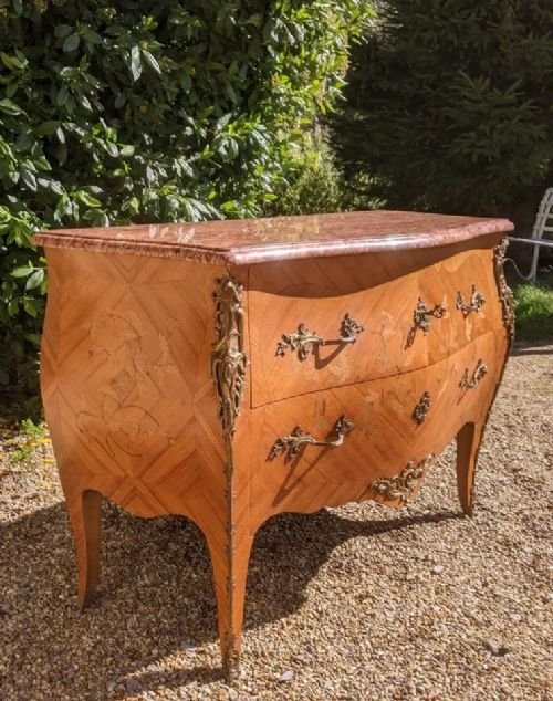 Superb Antique French Bombe Commode Chest - Image 4