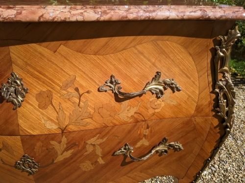 Superb Antique French Bombe Commode Chest - Image 8