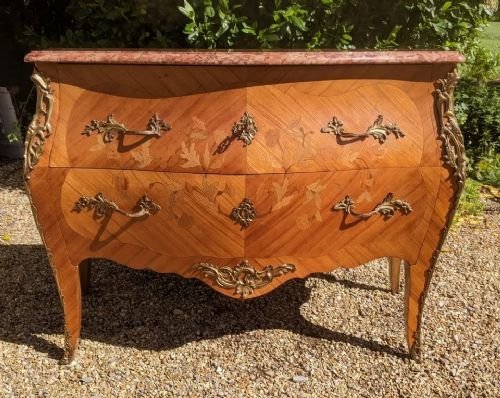 Superb Antique French Bombe Commode Chest - Image 7