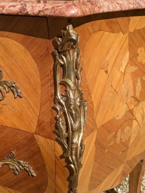 Superb Antique French Bombe Commode Chest - Image 6