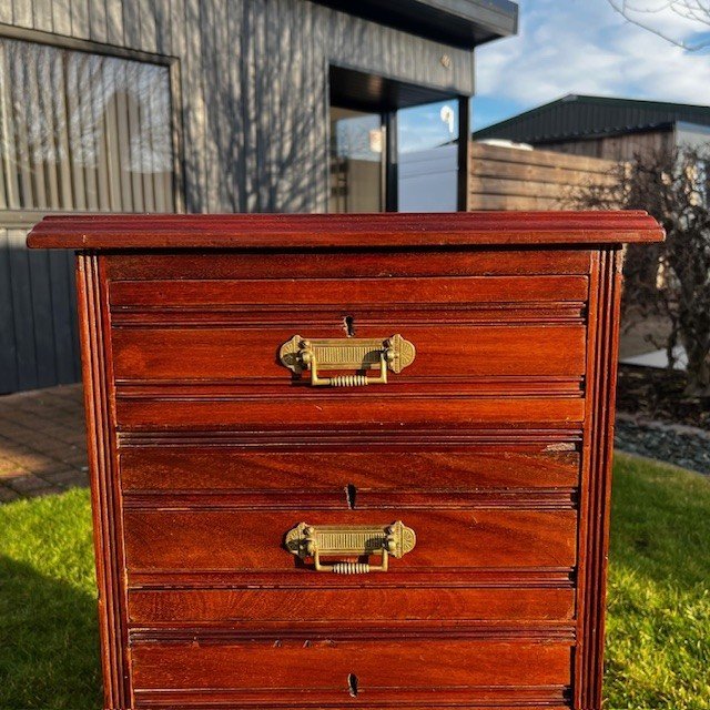 A Pair Of Late Victorian Period Mahogany Bedside Chests - Image 2