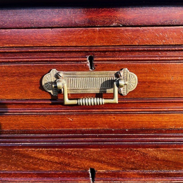 A Pair Of Late Victorian Period Mahogany Bedside Chests - Image 3