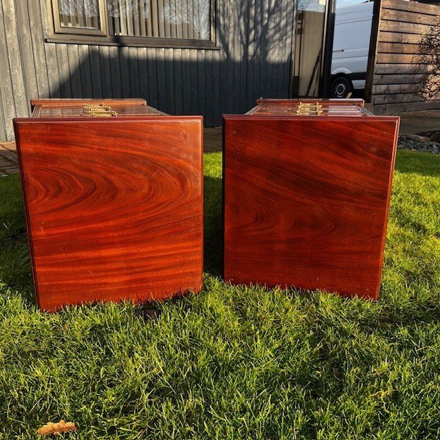 A Pair Of Late Victorian Period Mahogany Bedside Chests - Image 8