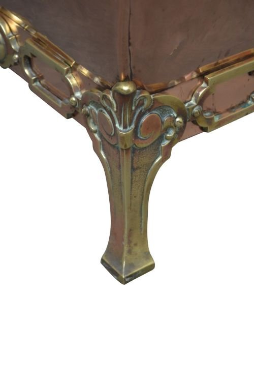 Antique Victorian Copper Coal Bin Or Planter - Image 5
