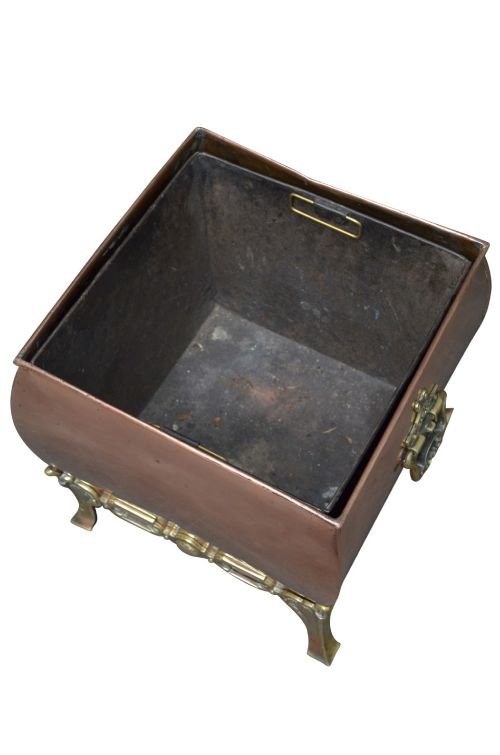 Antique Victorian Copper Coal Bin Or Planter - Image 6