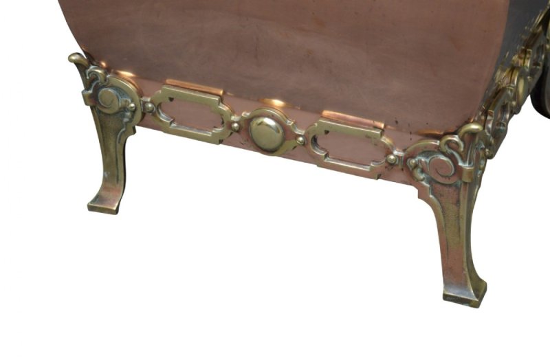 Antique Victorian Copper Coal Bin Or Planter - Image 7