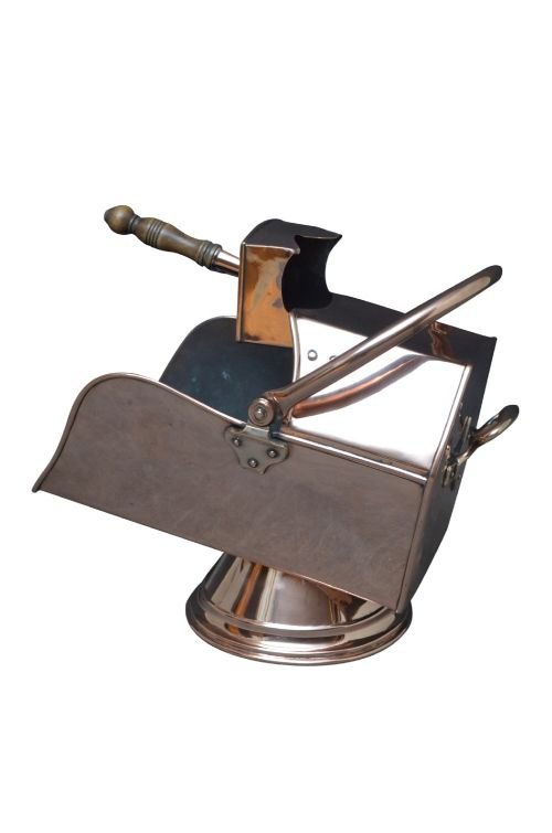 Arts And Crafts Coal Helmet Copper Coal Bucket - Image 5