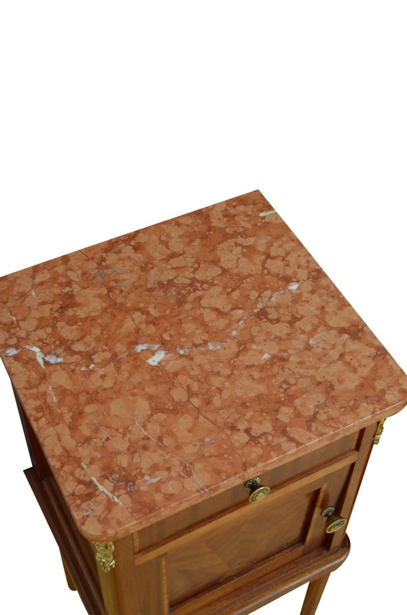 Antique Pair Of Bedside Cabinets Or Lamp Stands - Image 5