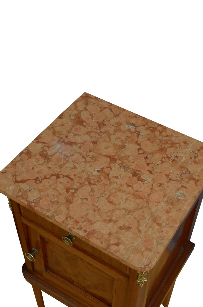 Antique Pair Of Bedside Cabinets Or Lamp Stands - Image 4