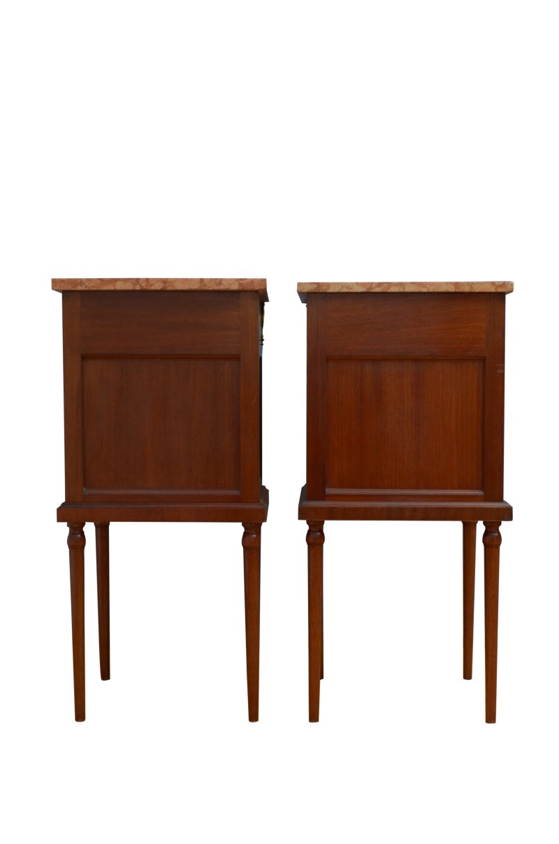 Antique Pair Of Bedside Cabinets Or Lamp Stands - Image 11