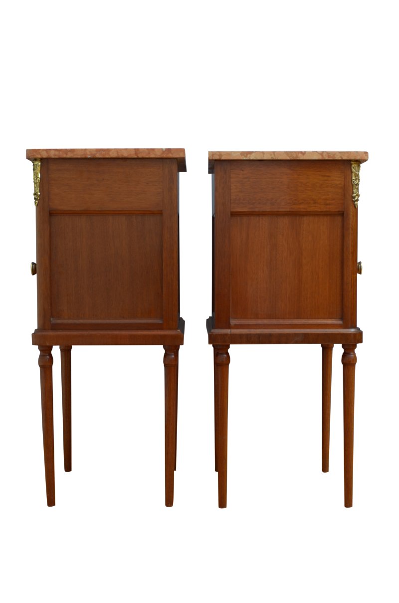Antique Pair Of Bedside Cabinets Or Lamp Stands - Image 13