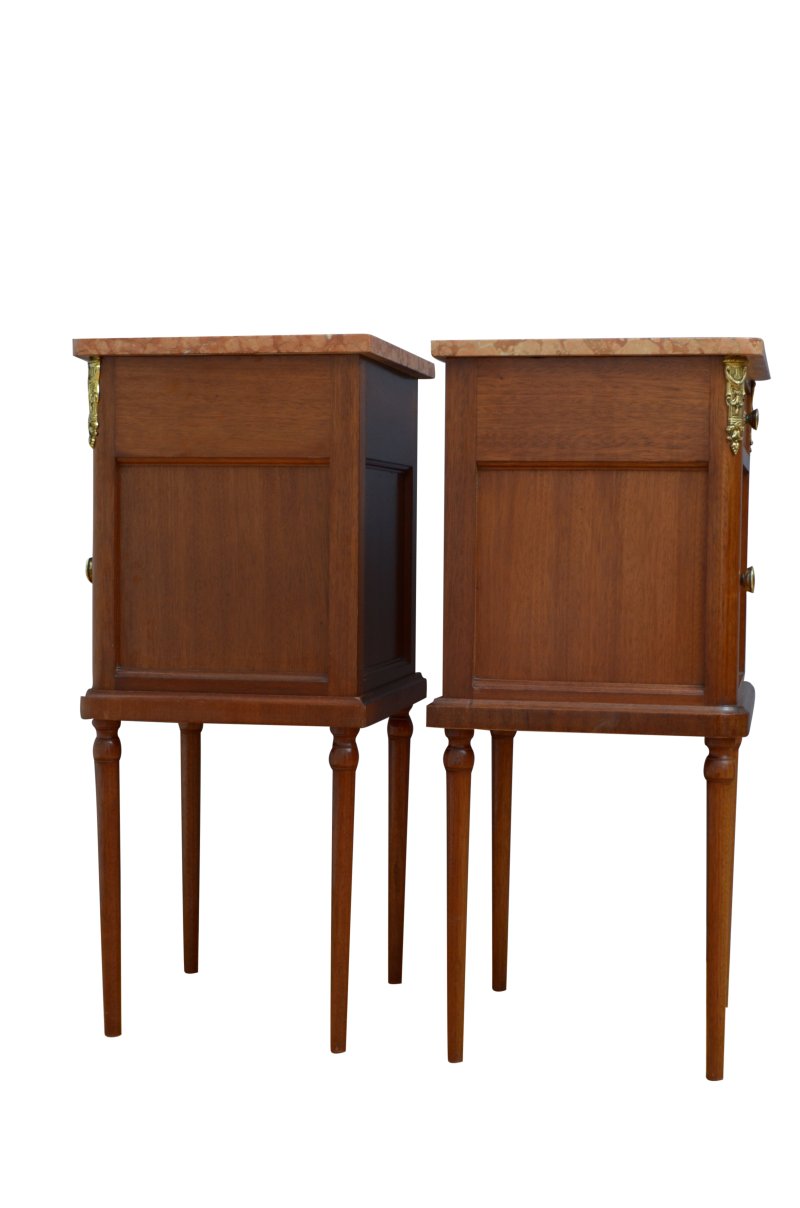 Antique Pair Of Bedside Cabinets Or Lamp Stands - Image 12