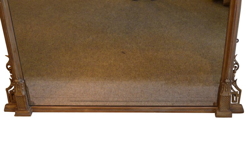 English Antique Gilt Wall Mirror Overmantel H169cm - Image 10