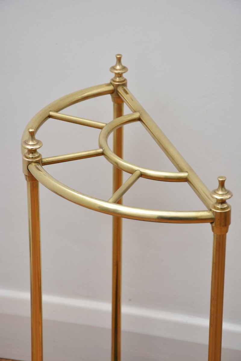 Demi Lune Brass Umbrella Stand - Image 8