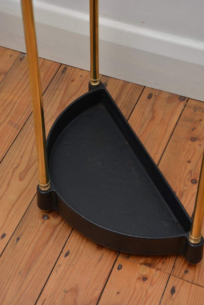Demi Lune Brass Umbrella Stand - Image 11