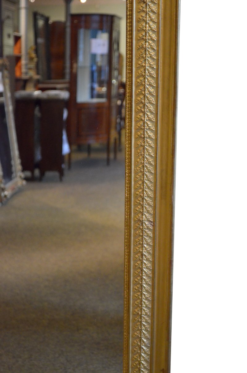Large Antique Giltwood Wall Mirror 122/158vm - Image 7