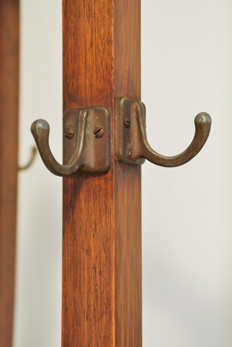 Antique English Arts and Crafts Hall Stand Coat Stand Rack - Image 12