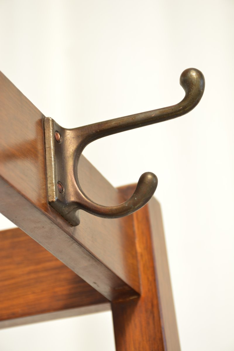 Antique English Arts and Crafts Hall Stand Coat Stand Rack - Image 11