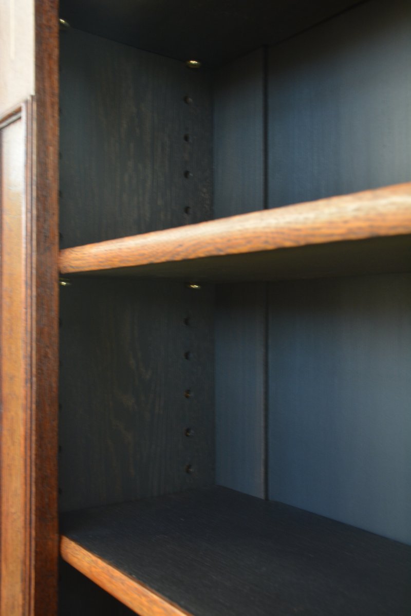 Arts And Crafts Solid Oak Open Bookcase - Image 11