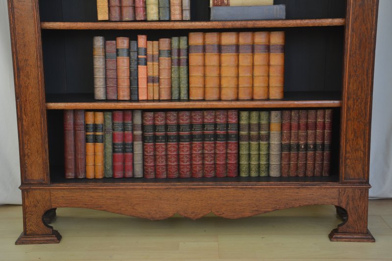 Arts And Crafts Solid Oak Open Bookcase - Image 15