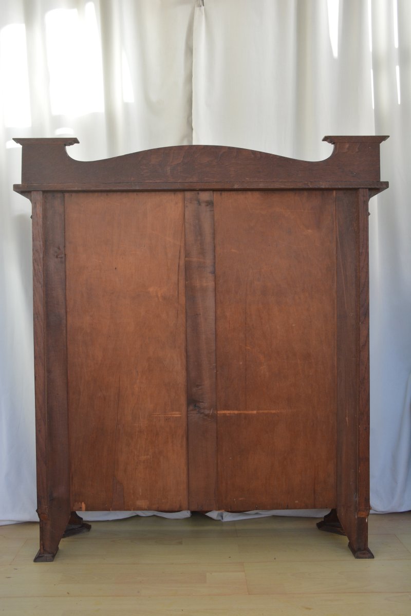 Arts And Crafts Solid Oak Open Bookcase - Image 23