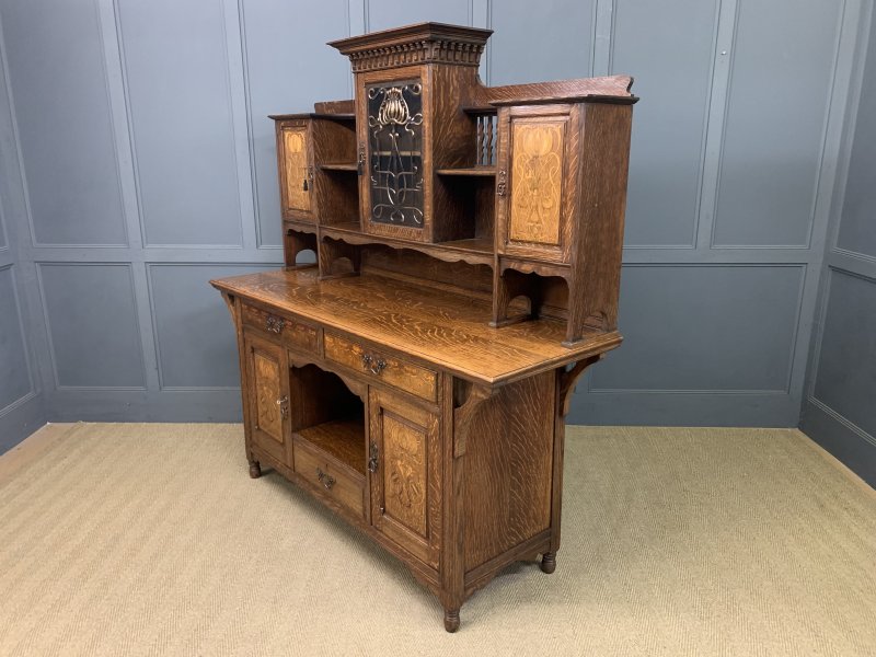 Shapland and Petter Arts and Crafts Oak Sideboard - Image 10
