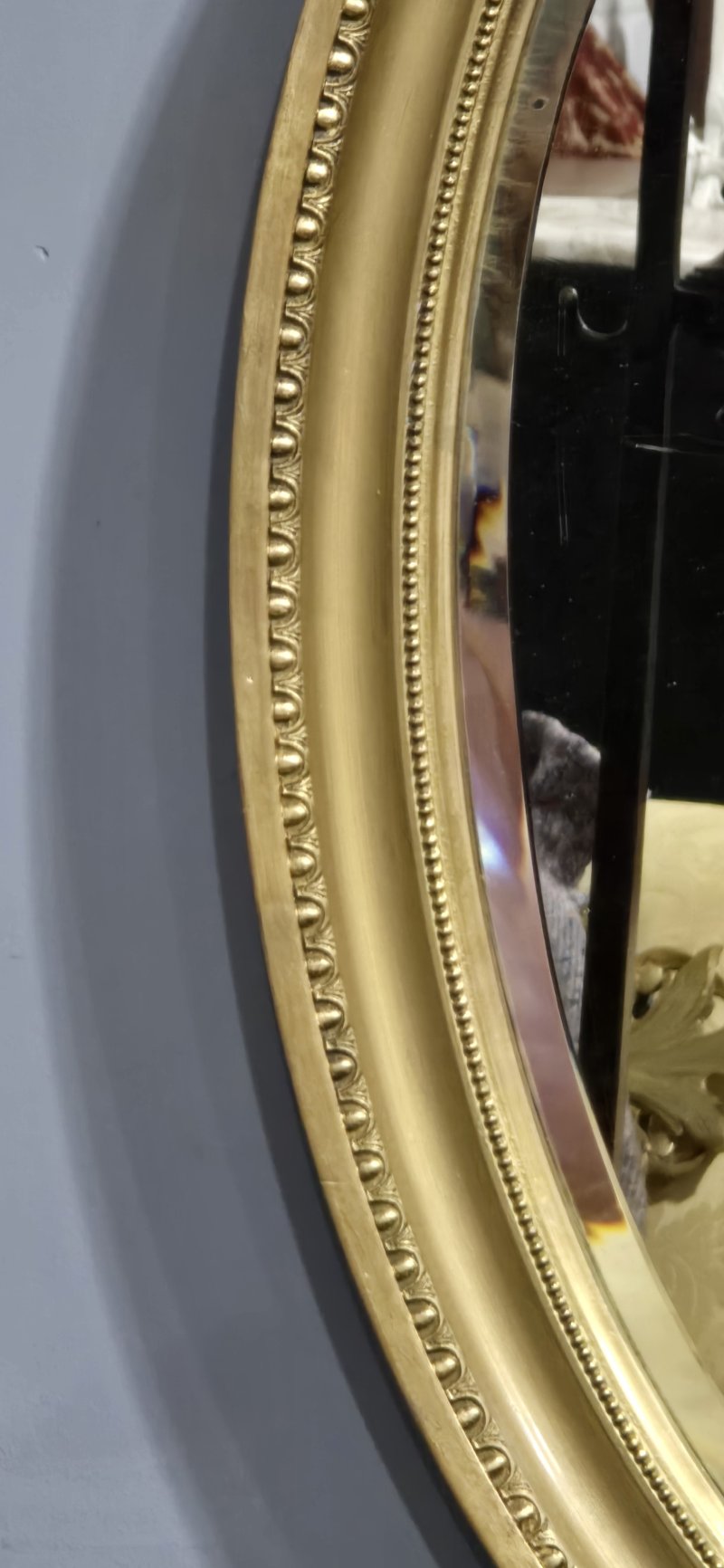 Victorian Oval Gilt Mirror - Image 3