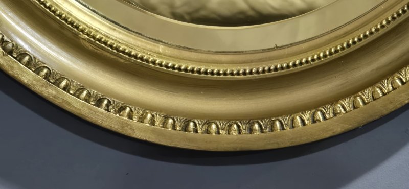 Victorian Oval Gilt Mirror - Image 4