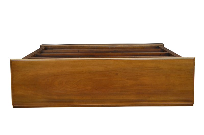 English Edwardian Walnut Open Bookcase - Image 7