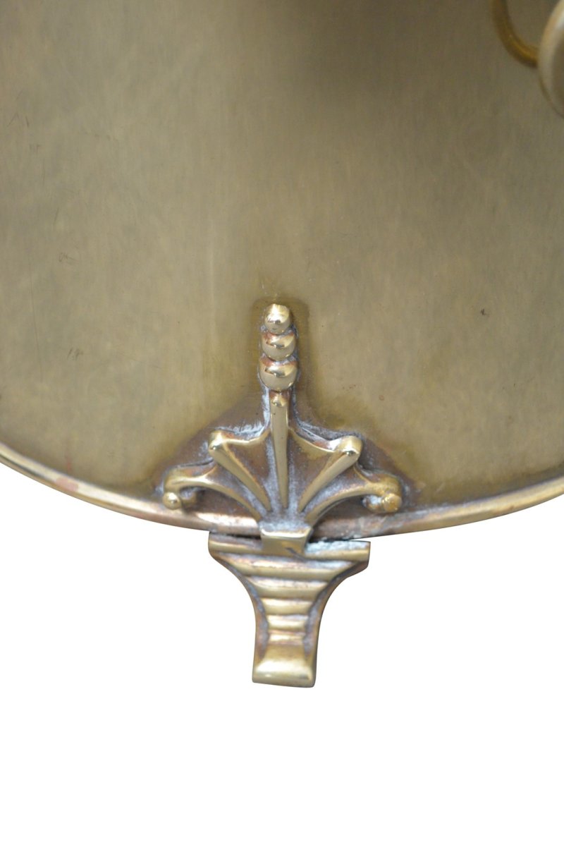 Edwardian Brass Coal Bucket Or Planter - Image 3