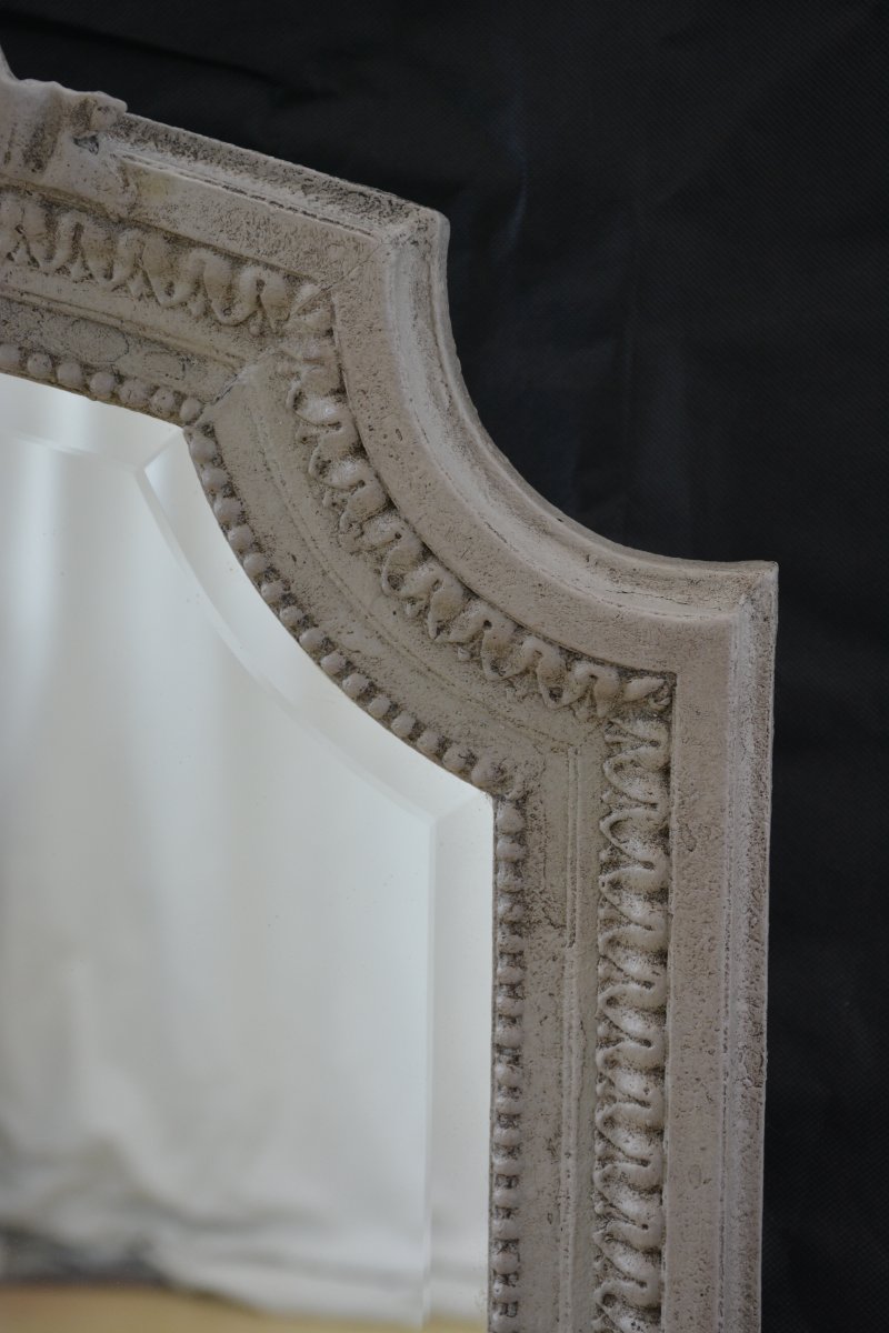 French Antique Wall Mirror H140cm - Image 9