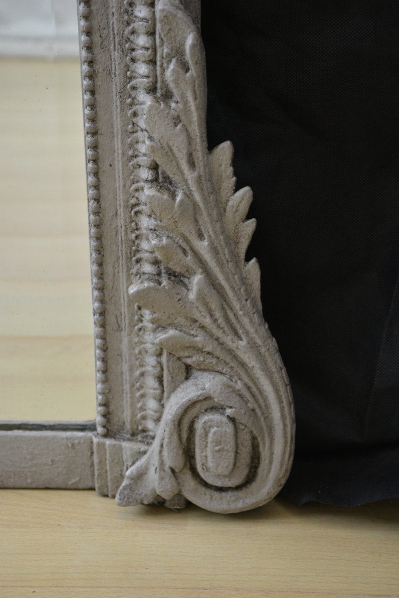 French Antique Wall Mirror H140cm - Image 10