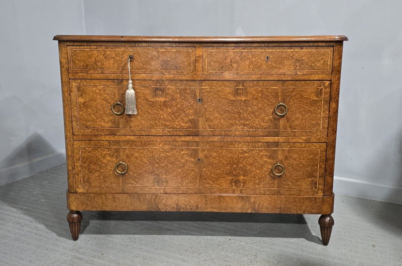 Superb French Amboyna Commode Chest of Drawers - Image 3