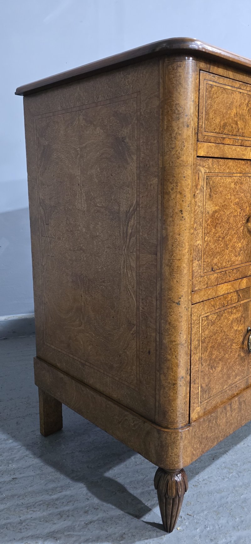 Superb French Amboyna Commode Chest of Drawers - Image 5