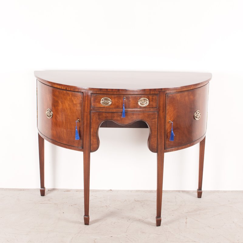 Mahogany Demi Lune Shaped Sideboard