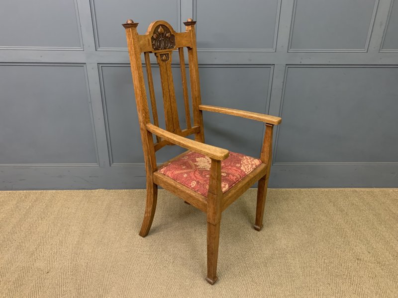 Set of 8 Arts and Crafts Dining Chairs - Image 7