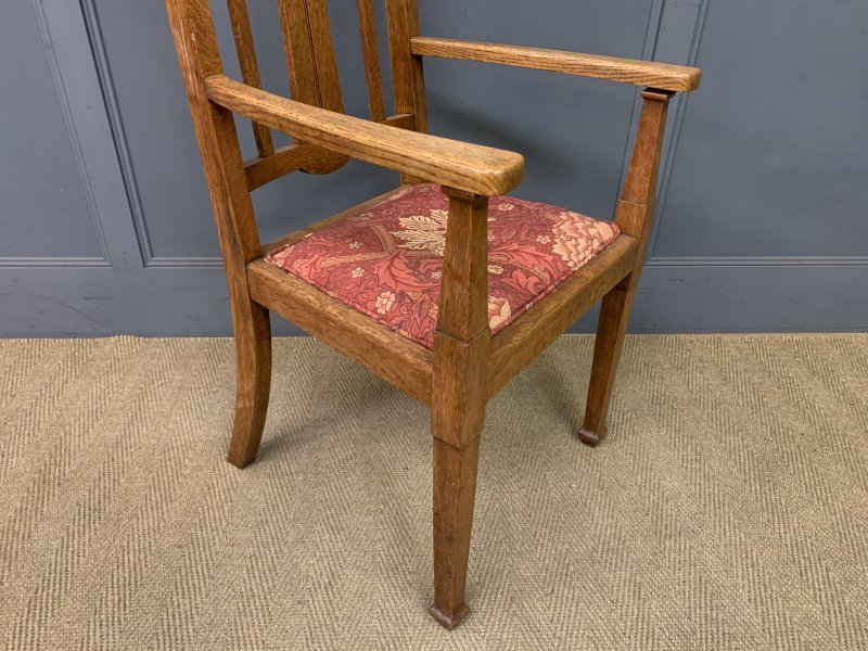 Set of 8 Arts and Crafts Dining Chairs - Image 12