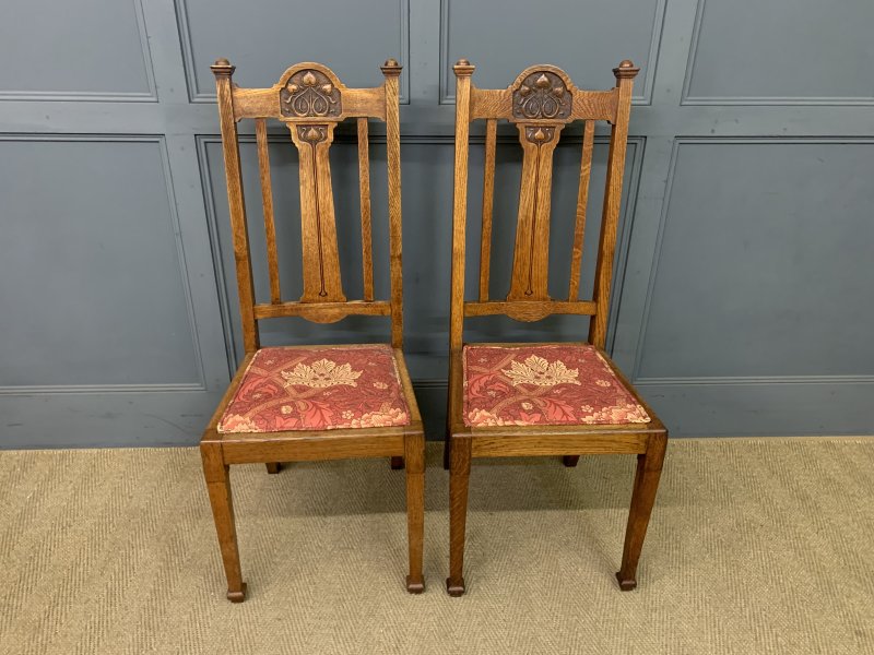 Set of 8 Arts and Crafts Dining Chairs - Image 5