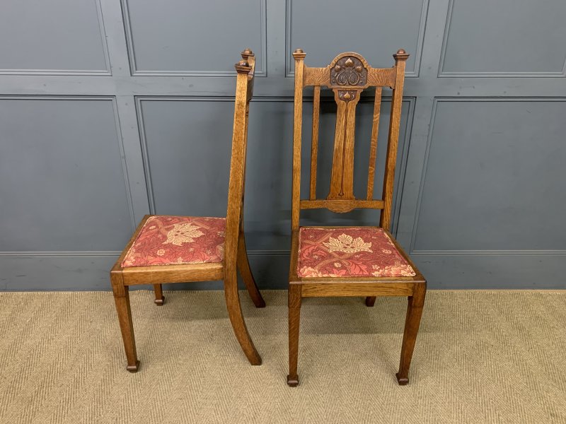 Set of 8 Arts and Crafts Dining Chairs - Image 8