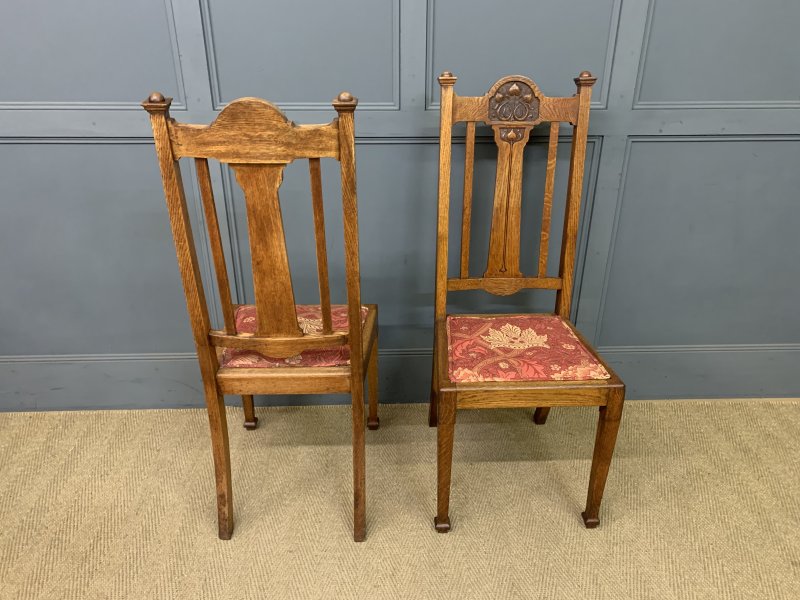 Set of 8 Arts and Crafts Dining Chairs - Image 4