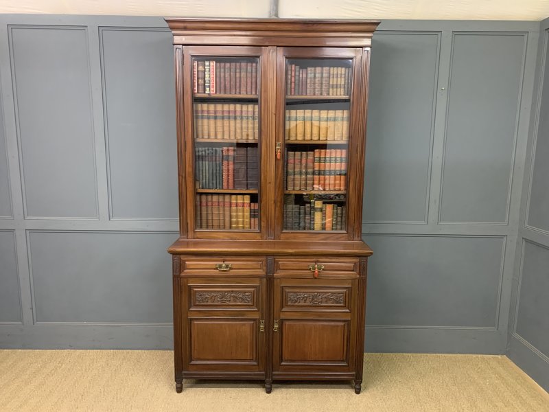 Victorian Mahogany Bookcase - Image 2