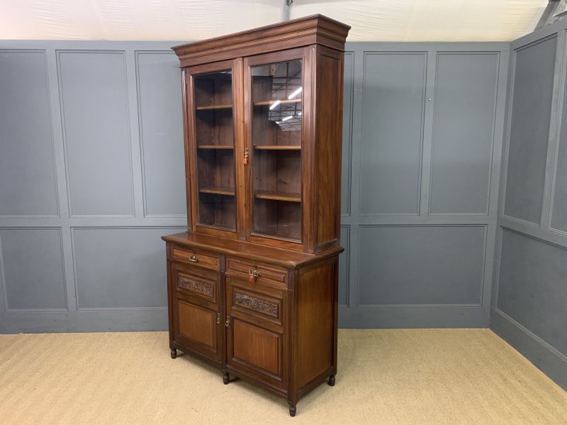 Victorian Mahogany Bookcase - Image 7