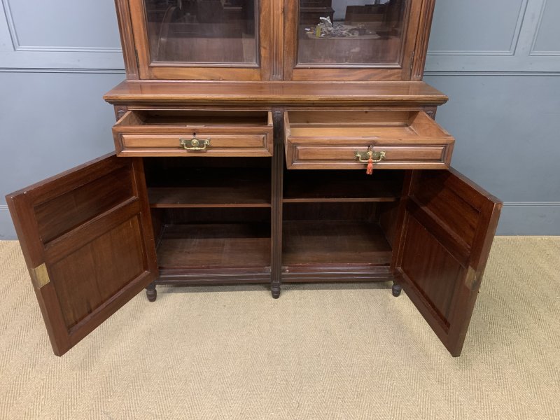 Victorian Mahogany Bookcase - Image 9