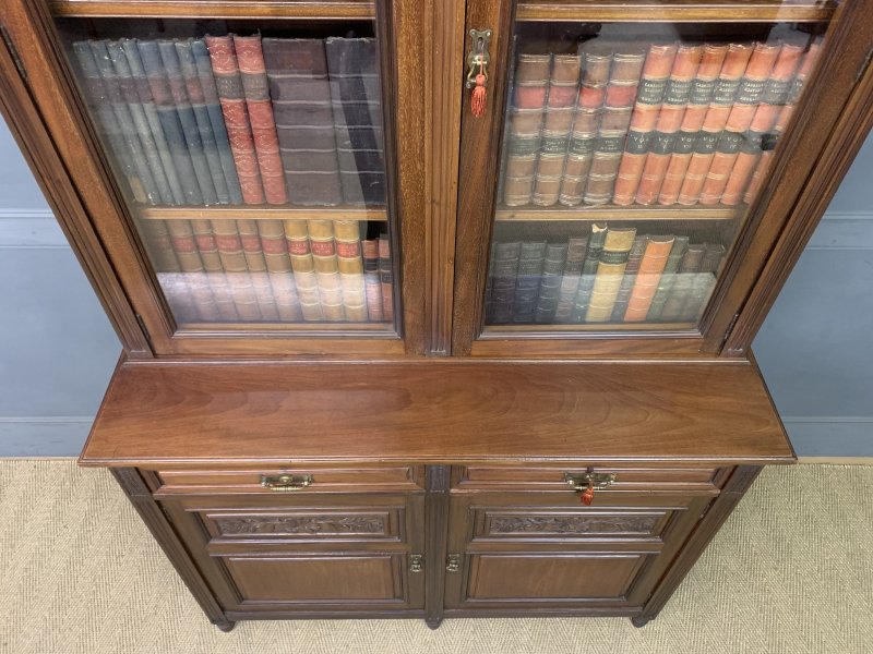Victorian Mahogany Bookcase - Image 20