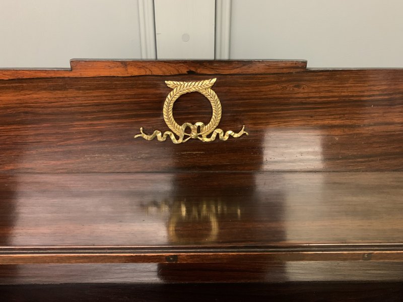 Regency Period Rosewood Waterfall Bookcase - Image 14