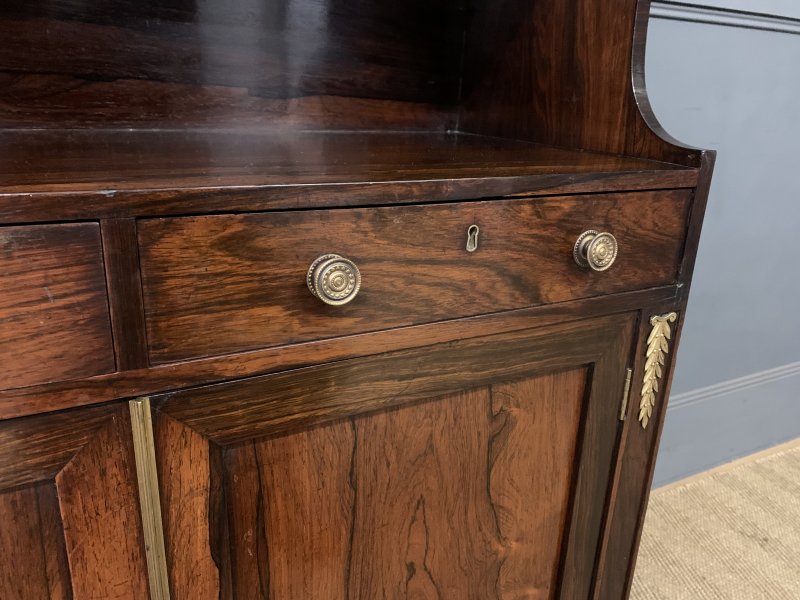 Regency Period Rosewood Waterfall Bookcase - Image 5