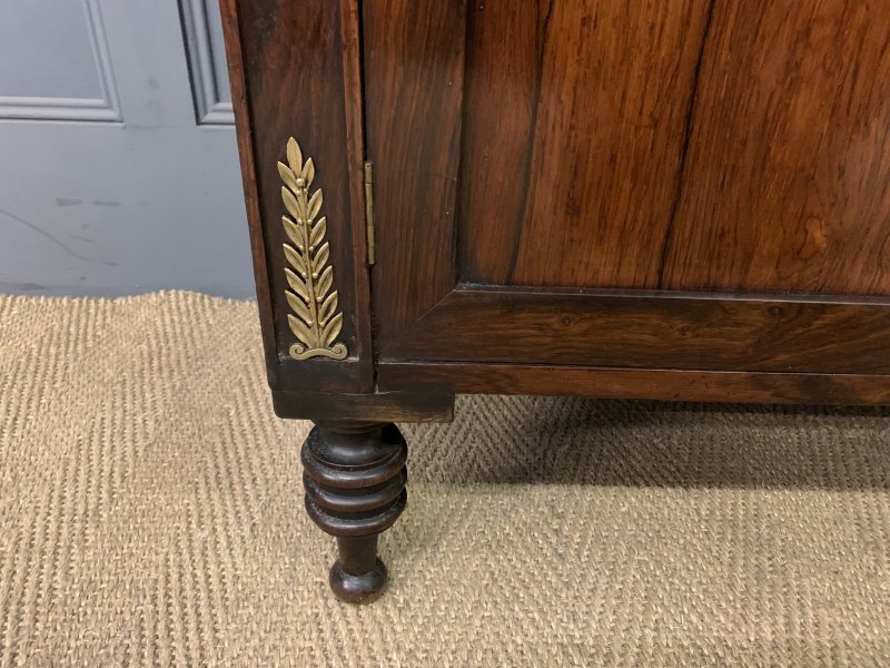 Regency Period Rosewood Waterfall Bookcase - Image 12